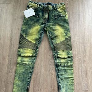 Balmain Denim Biker Jeans. Super skinny. New with tags. Size 28